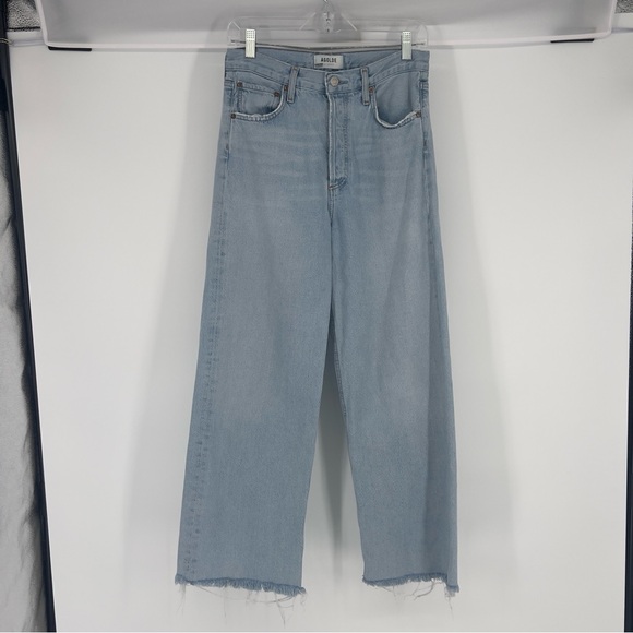 Agolde Ren Light Wash High Waist Straight Leg Classic Denim Jeans 27 - Picture 1 of 9
